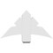 Ekena Millwork Alberta Architectural Grade PVC Gable Bracket, 36"W x 19 1/2"H x 6"D x 6"F, 13/12 Pitch GBP036X20X0606ALB00 - alternate 2